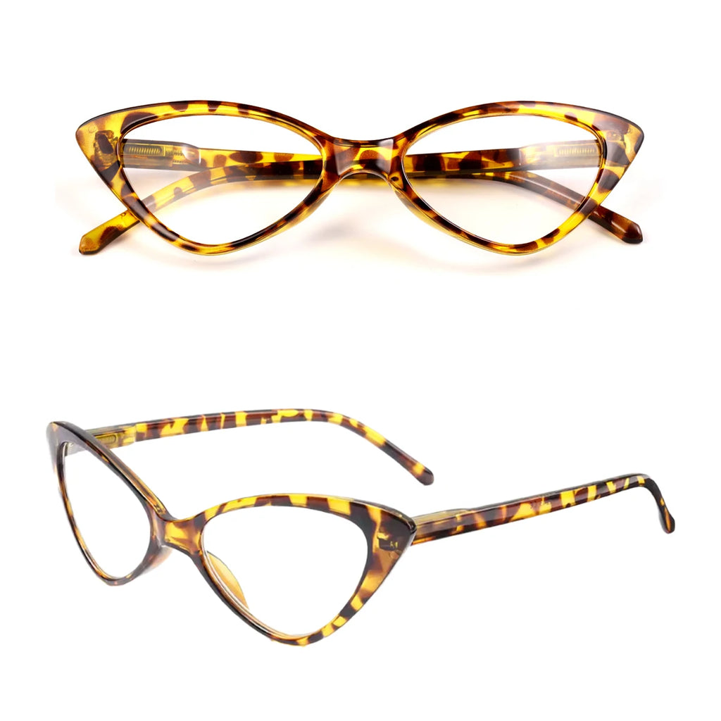 VOPHA Vintage Cat Eye Reading Glasses Women HD Lens +1–+3 Reading Glasses Qst