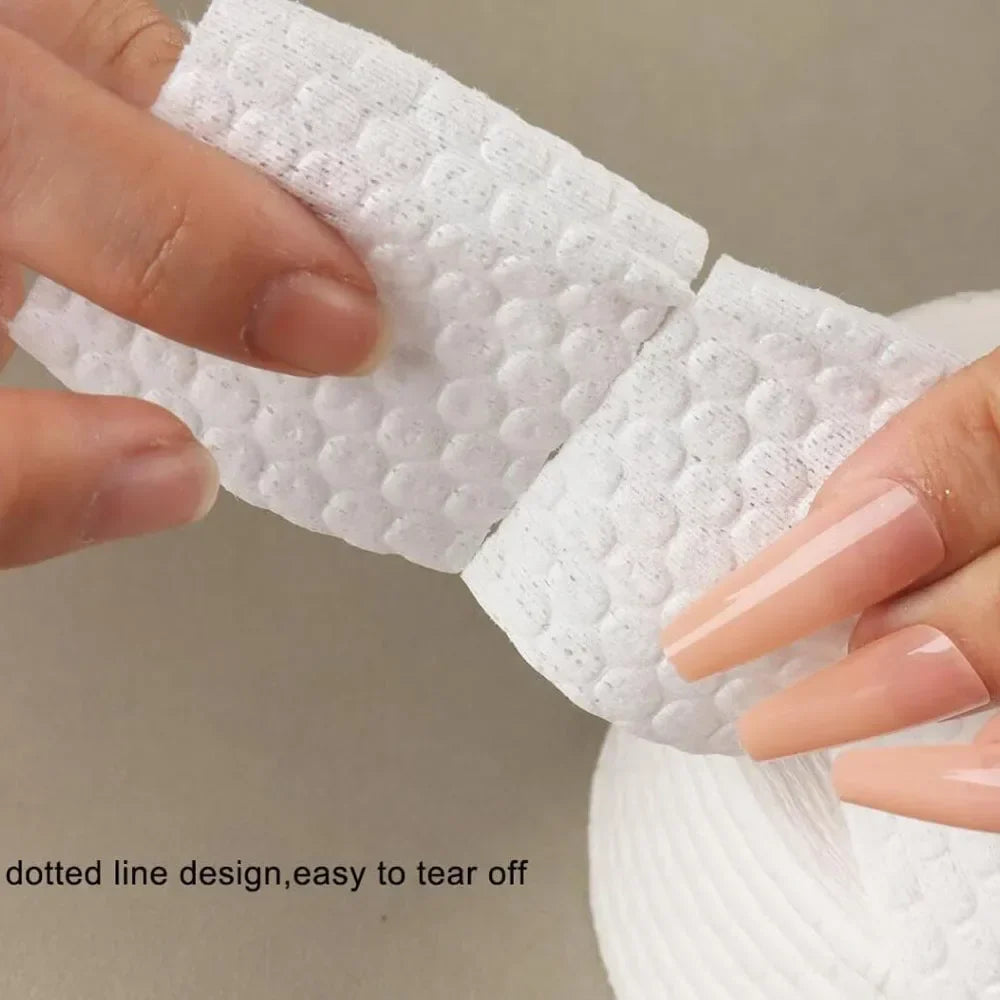 300-Roll Lint-Free Nail Cotton Wipes | UV Gel Polish Remover Nail Remover Wipes Qme