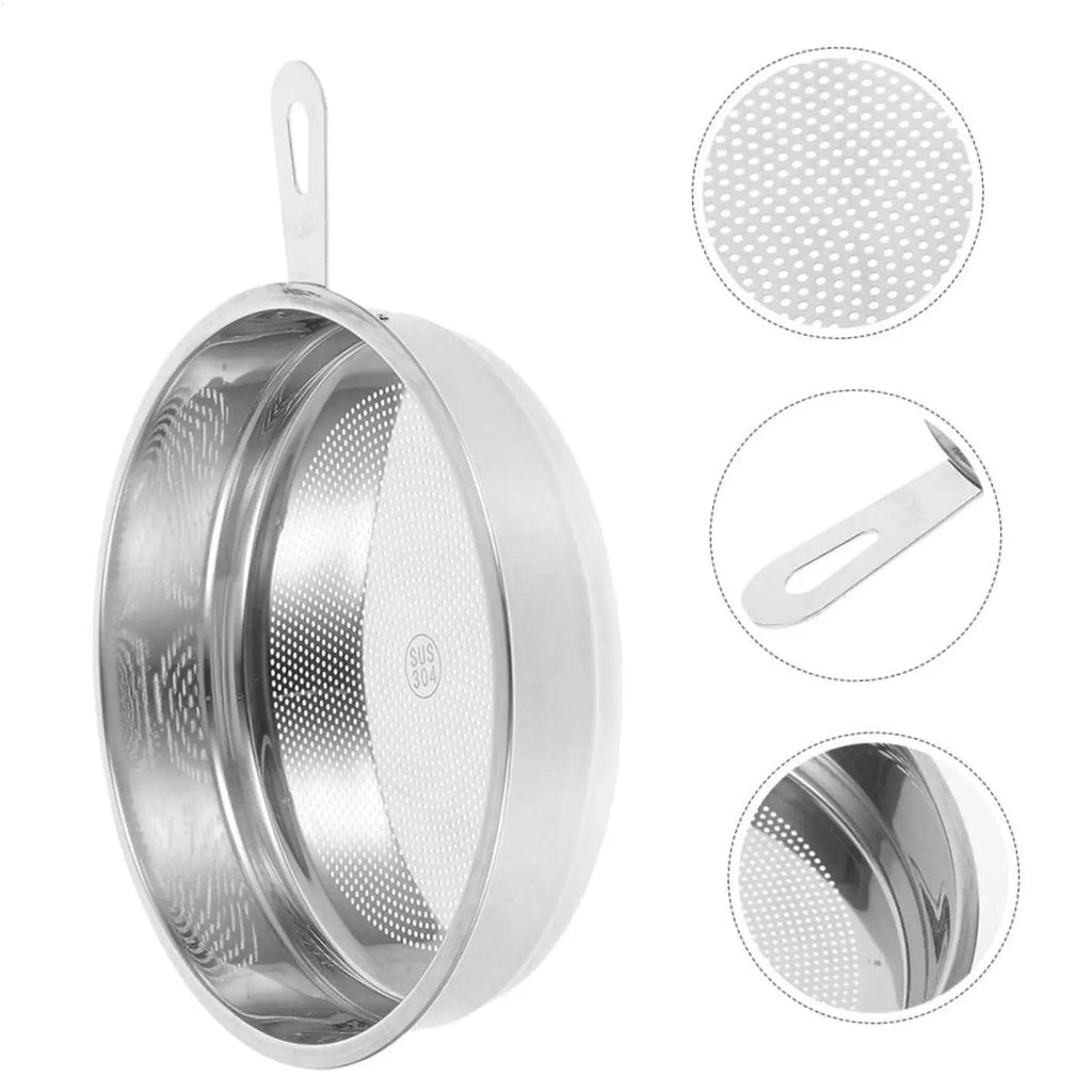 Stainless Steel Frying Oil Filter Mesh Strainer | Kitchen Sieve Mesh Oil Filter Strainer Qme