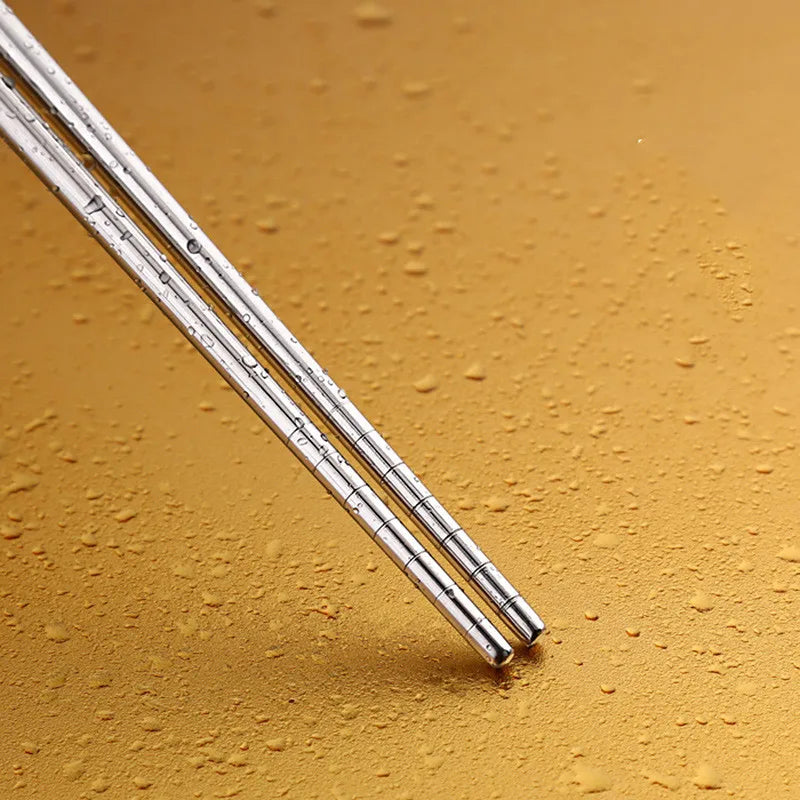 Long Stainless Steel Chopsticks – Reusable Frying & Cooking Cooking Chopsticks Qme