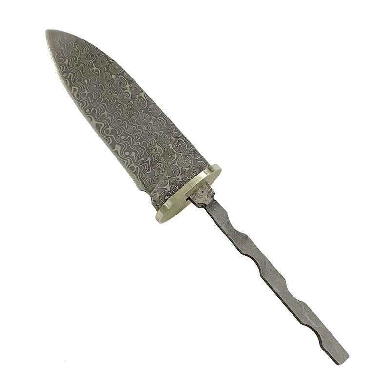 Damascus Steel VG10 Fixed Blade Knife Blank DIY Billet | Swayboo Knife Making Blank Qst