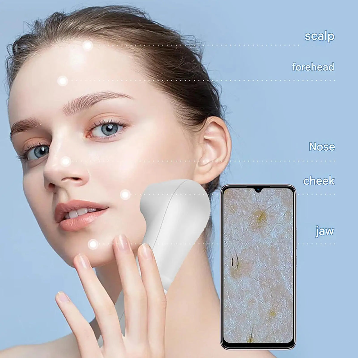 HD Scalp & Hair Follicle Analyzer – Skin & Pore Detector Scalp Skin Analyzer Qst