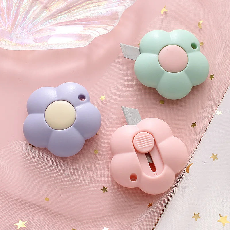 Mini Flower Utility Knife Box Cutter & Letter Opener | Kawaii Utility Knife Cutter Qme