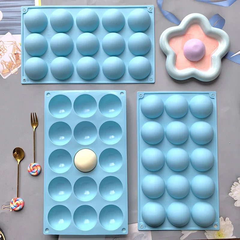 Silicone Half-Sphere Mold – 3D Ball Baking Mold for Cakes Silicone Baking Mold Qme