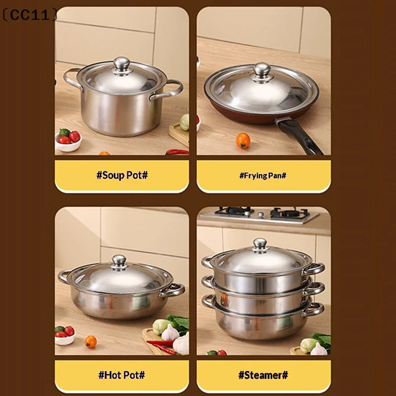 Stainless Steel Universal Round Pot Lid Replacement – 10" Replacement Pot Lid Qme