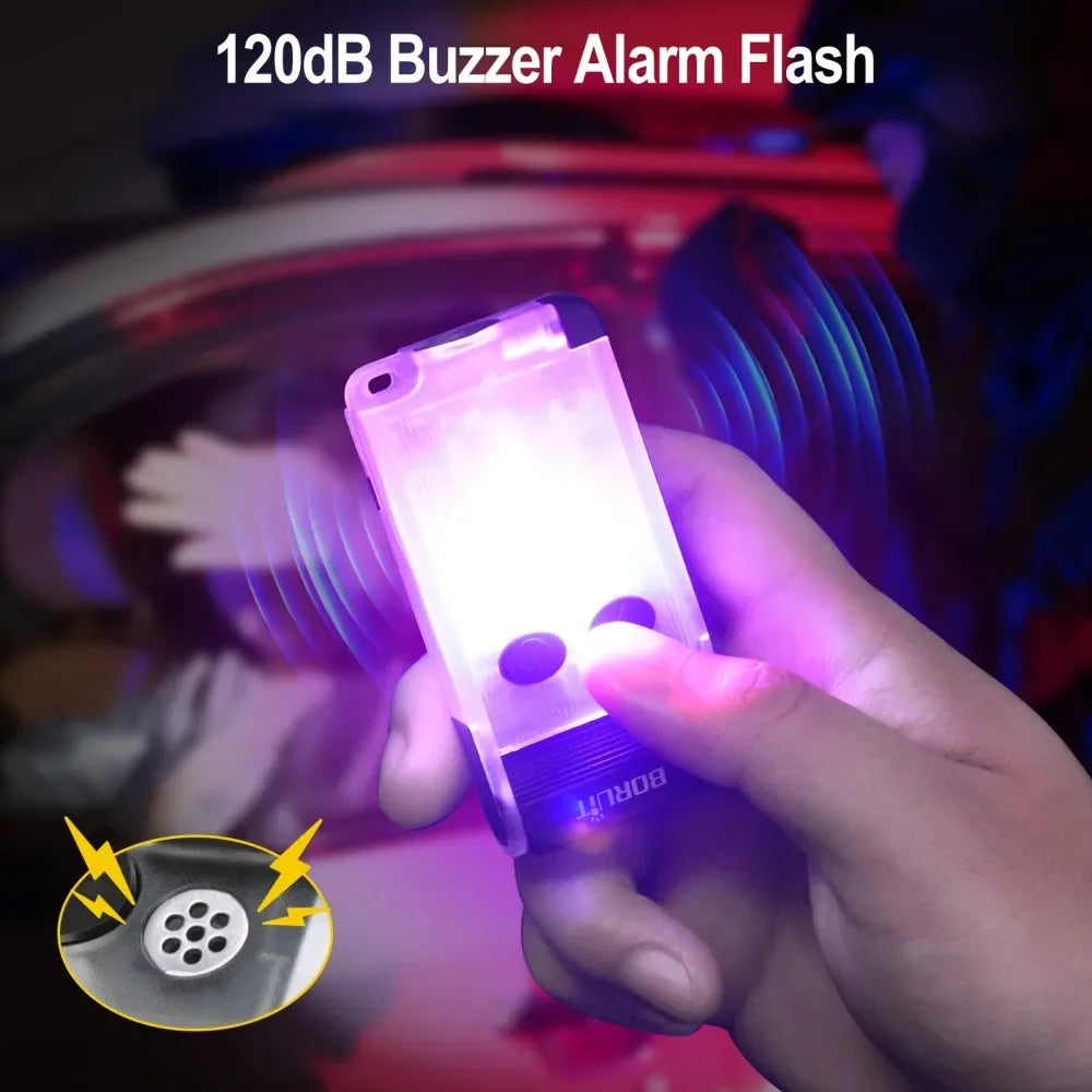 BORUiT V30 900LM UV EDC Flashlight – USB-C Power Bank & Buzzer EDC Flashlight Qst