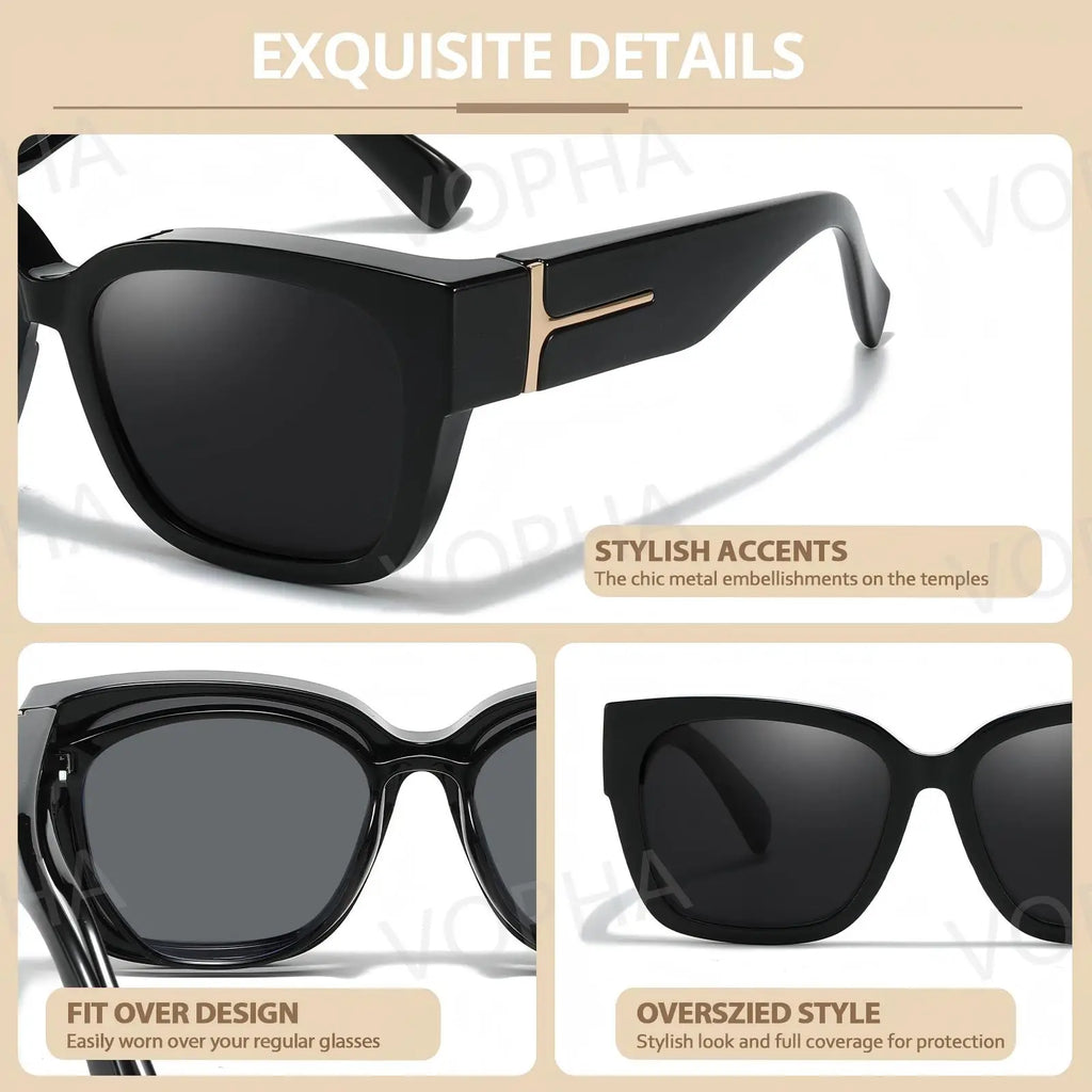 VOPHA Polarized Fitover Sunglasses UV400 Wraparound Unisex Fitover Sunglasses Qst