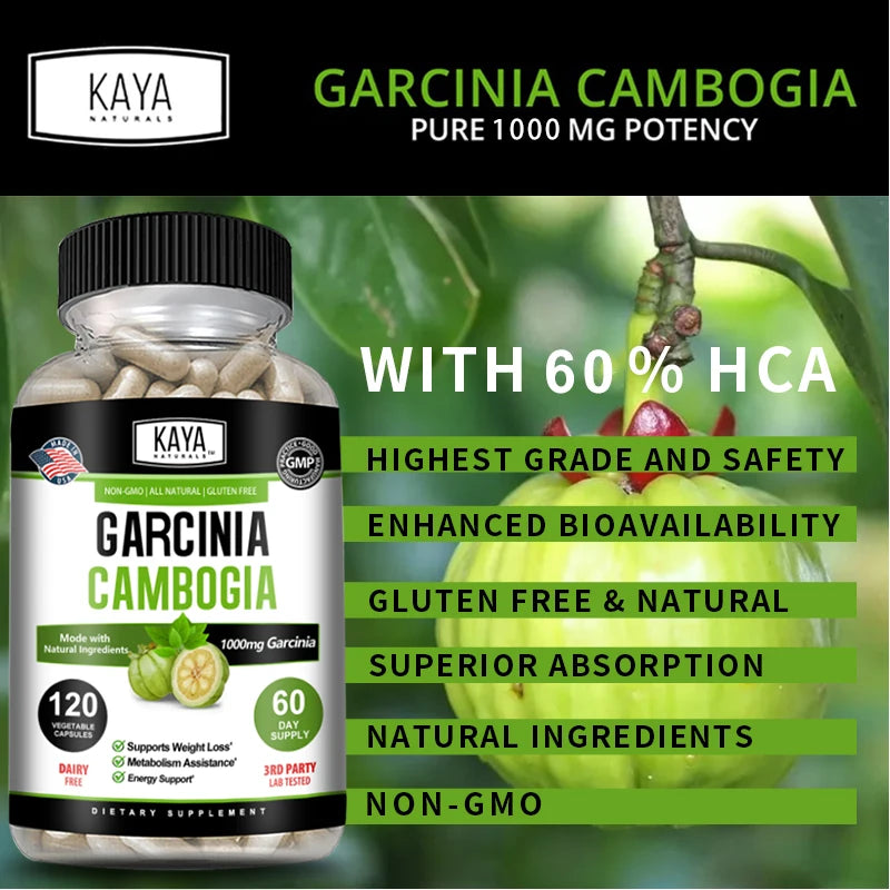 Garcinia Cambogia Extract Capsules – Unisex 30/60/120 Count Dietary Supplement Qst