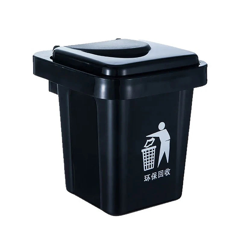 Wall-Mounted Stainless Steel Ashtray with Lid & Trash Can Wall-Mount Ashtray Qme