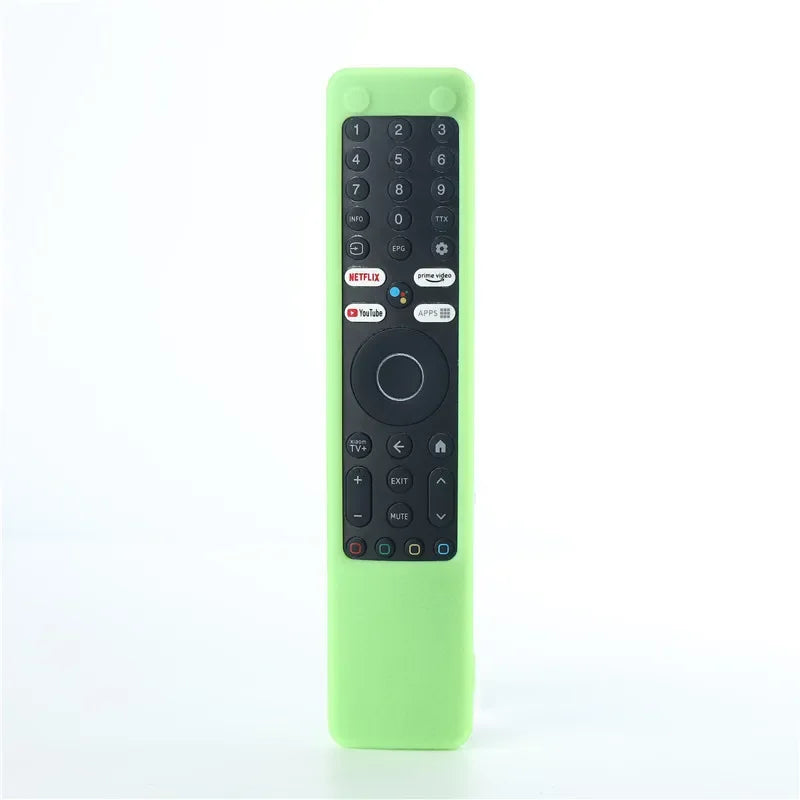 Xiaomi XMRM-ML Silicone TV Remote Cover | Anti-Drop Case Remote Control Cover Qme green