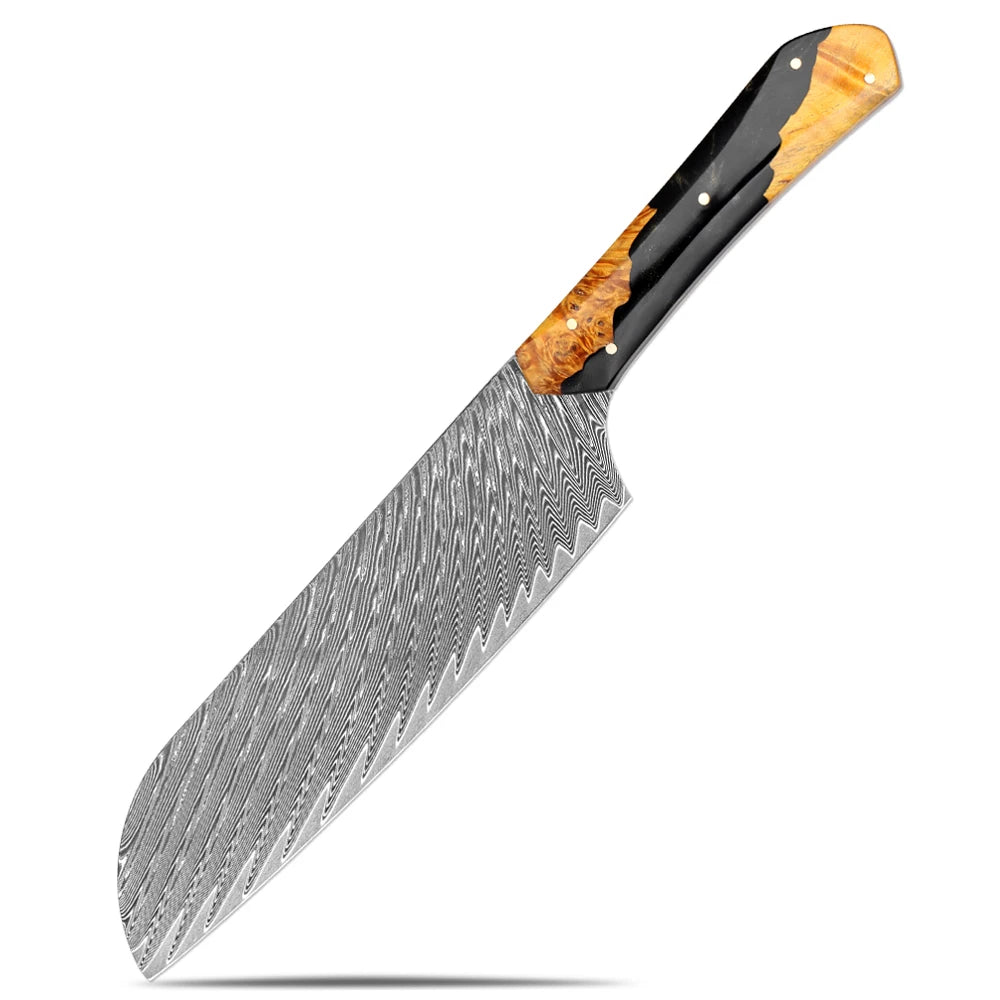 XITUO 67-Layer Damascus Steel Kitchen Knife Set – Ultra Sharp Kitchen Knife Set Qst Santoku Knife