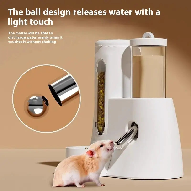 2-in-1 Hamster Feeder & Water Dispenser – Leakproof Small Pet Feeder Qst