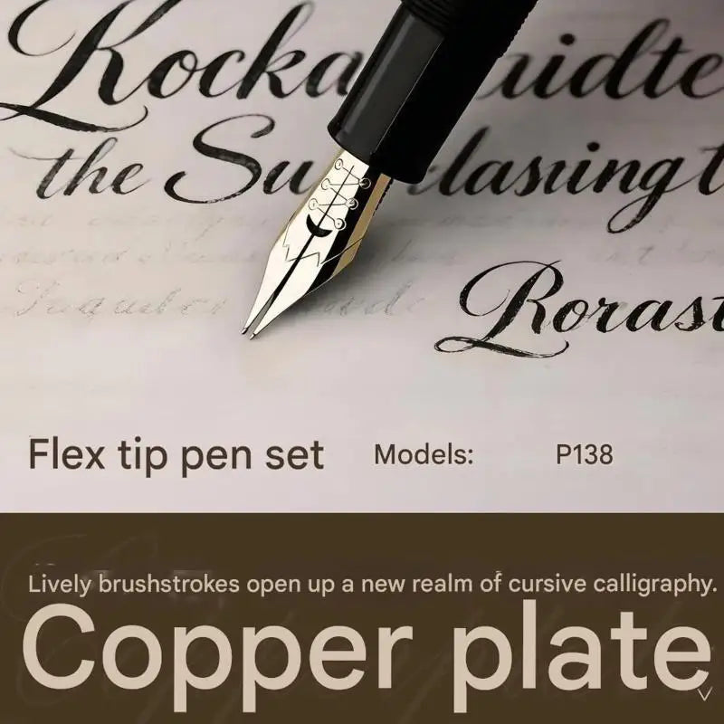 Soft Elastic Calligraphy Dip Pen | Flexible Pointed Nib Calligraphy Dip Pen Qme