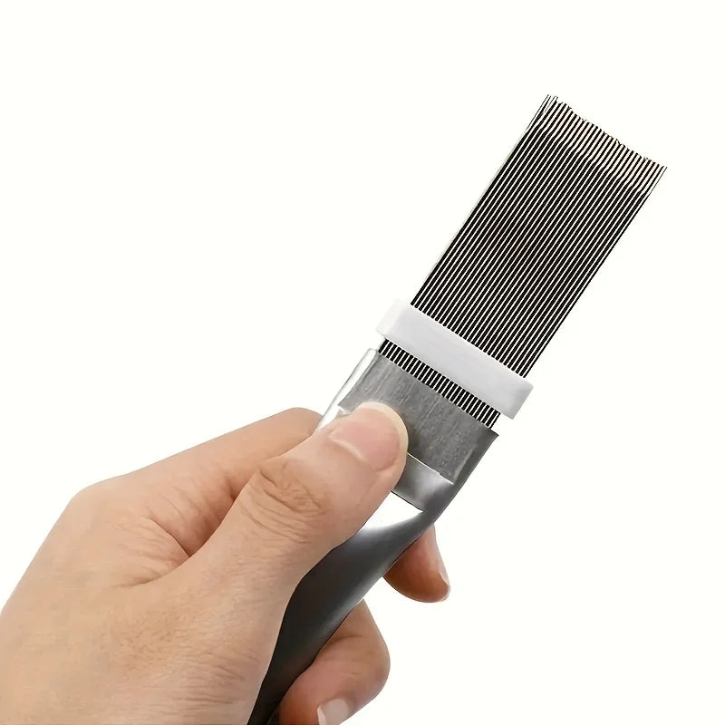 AC Fin Cleaning Brush & Straightener Tool | Iron Comb AC Fin Cleaning Tool Qme