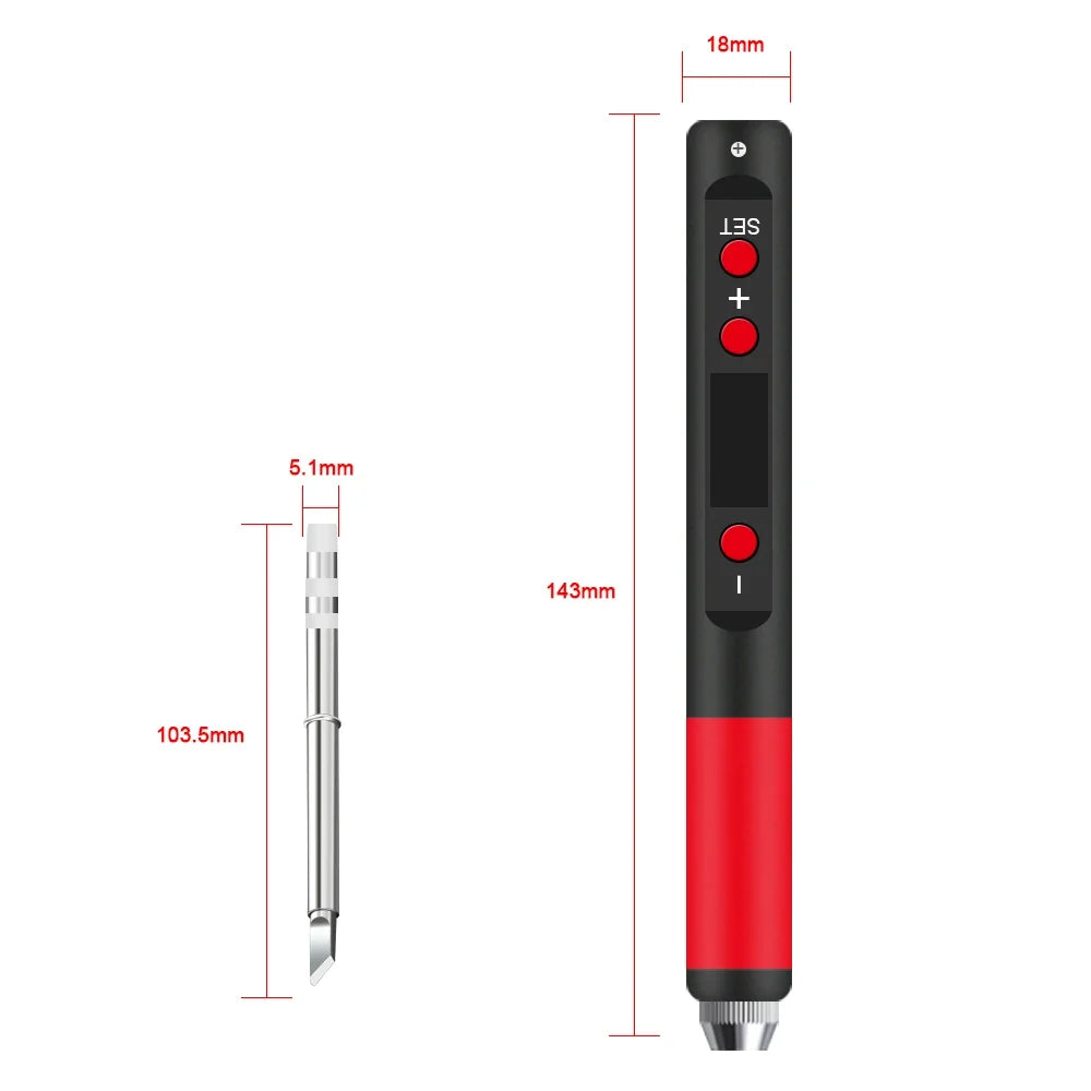 T12 T65 Digital USB Soldering Iron Mini Smart Cordless Tool USB Soldering Iron Qme