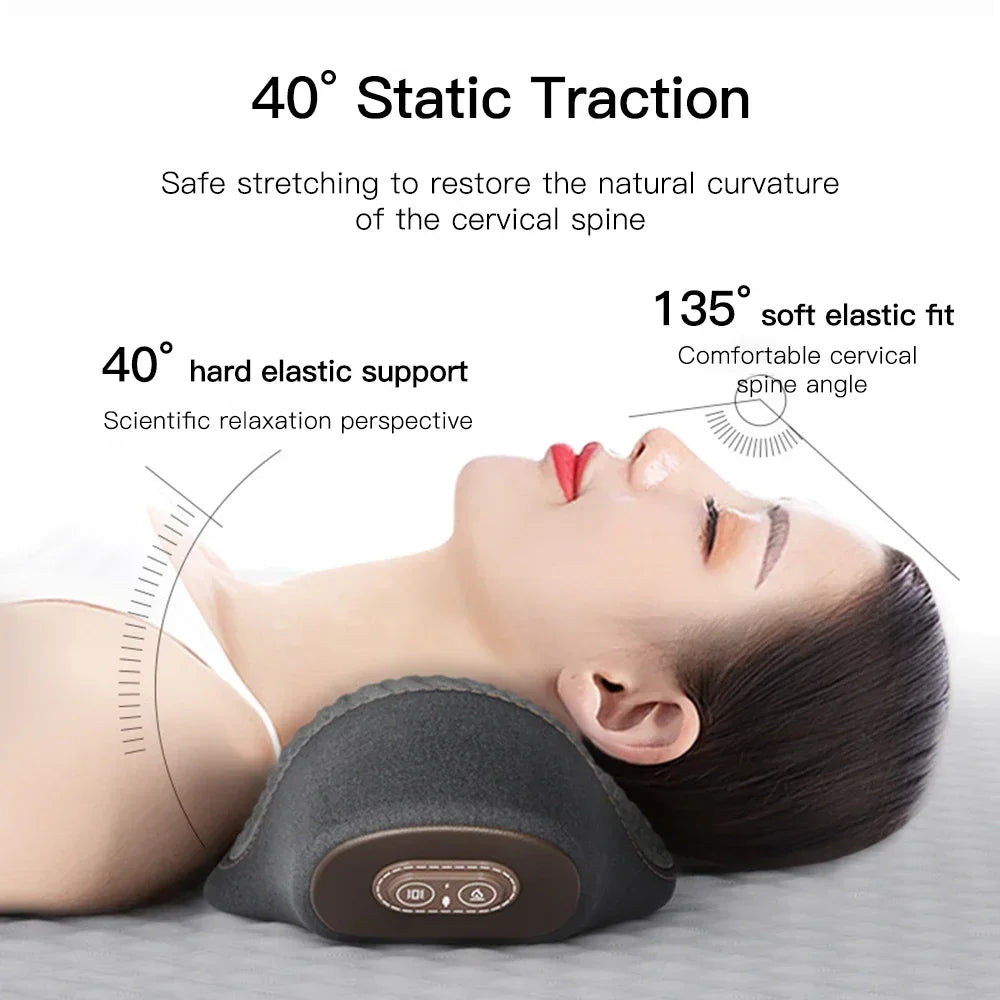 PAQIN Neck Massager Pillow – Heating Vibration Cervical Support Neck Massager Pillow Qst