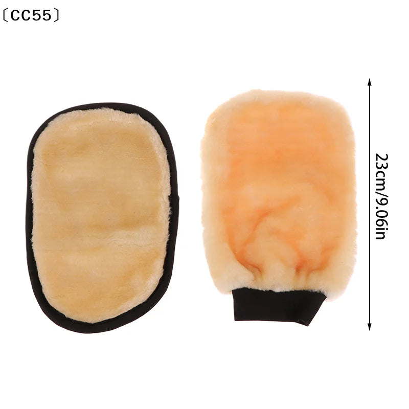 Microfiber Car Wash Mitt – Soft Wool Polishing Glove Car Wash Mitt Qst