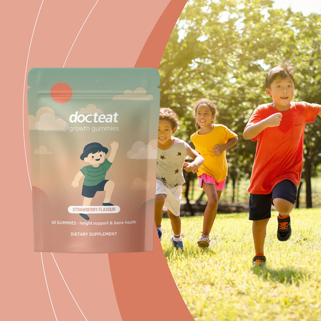 Docteat Height Growth Gummies – Ashwagandha & Calcium for Kids Kids Growth Gummies Qst