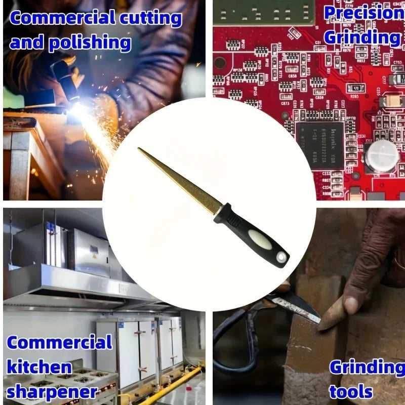 Dual-Sided Diamond Sharpening Stone for Knives & Scissors Diamond Knife Sharpener Qme