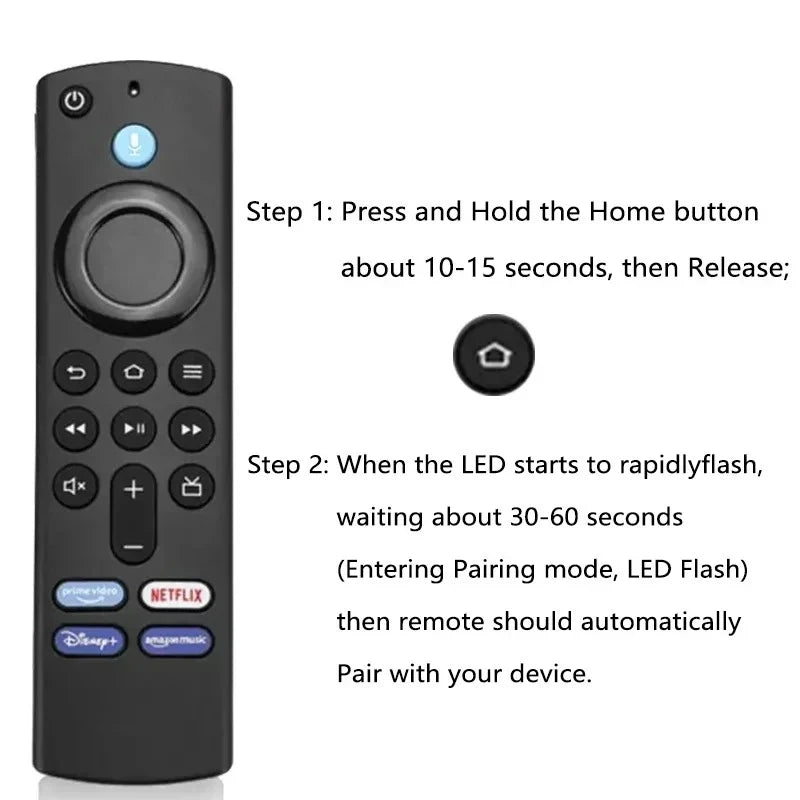 Voice Remote Replacement for Fire TV Stick L5B83G | Qme TV Remote Control Qme