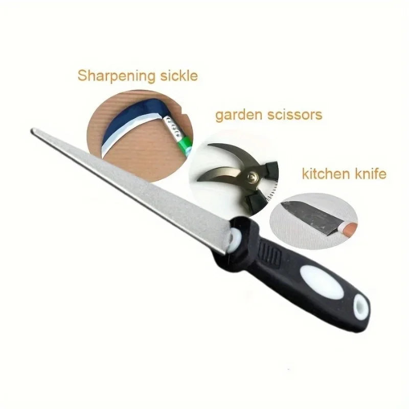 Dual-Sided Diamond Sharpening Stone for Knives & Scissors Diamond Knife Sharpener Qme
