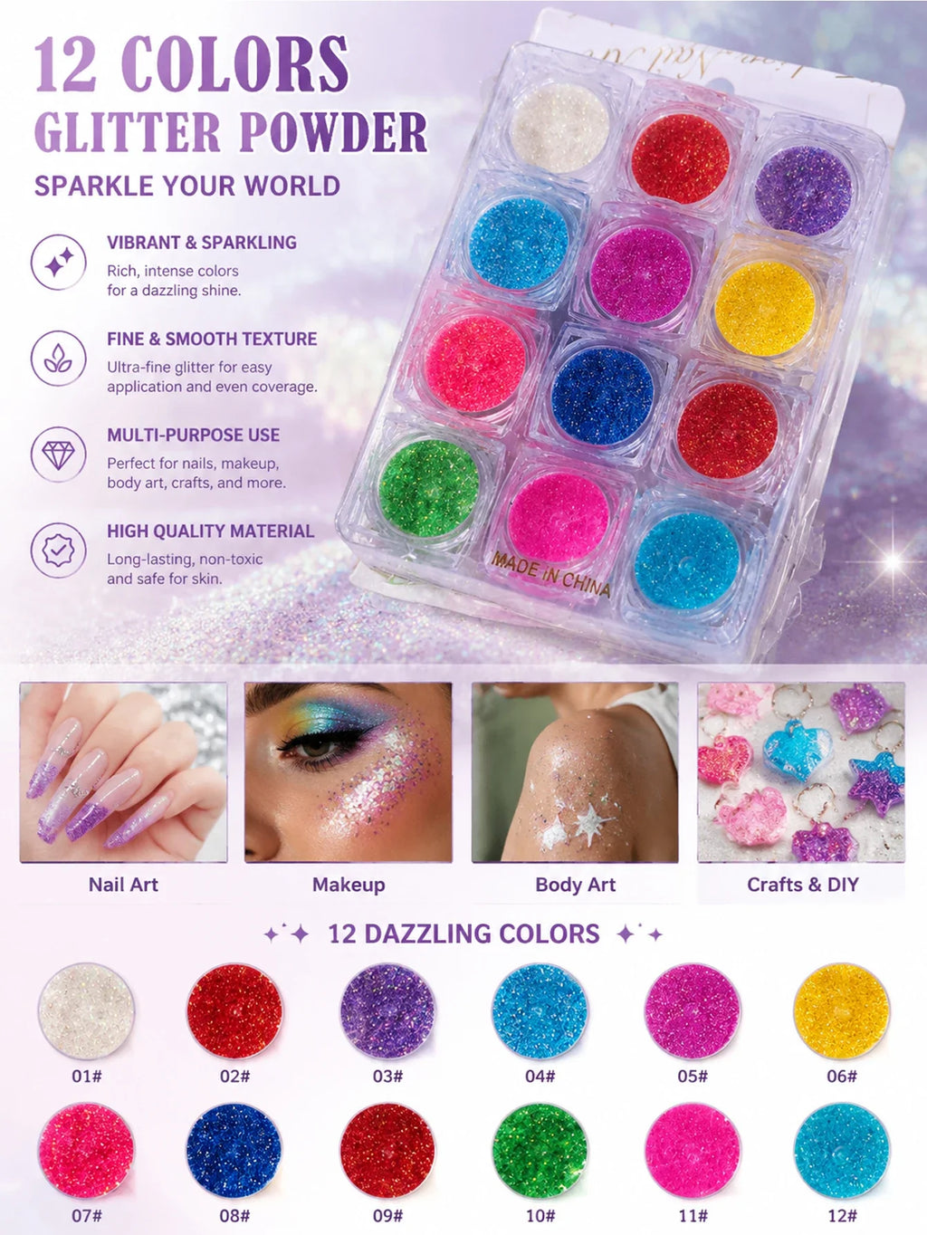 Rhinestone Nail Art Kit – White Laser DIY Charming Nails Nail Art Rhinestones Qme 02