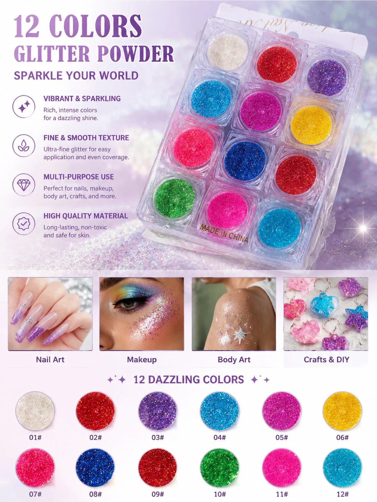Rhinestone Nail Art Kit – White Laser DIY Charming Nails Nail Art Rhinestones Qme 02