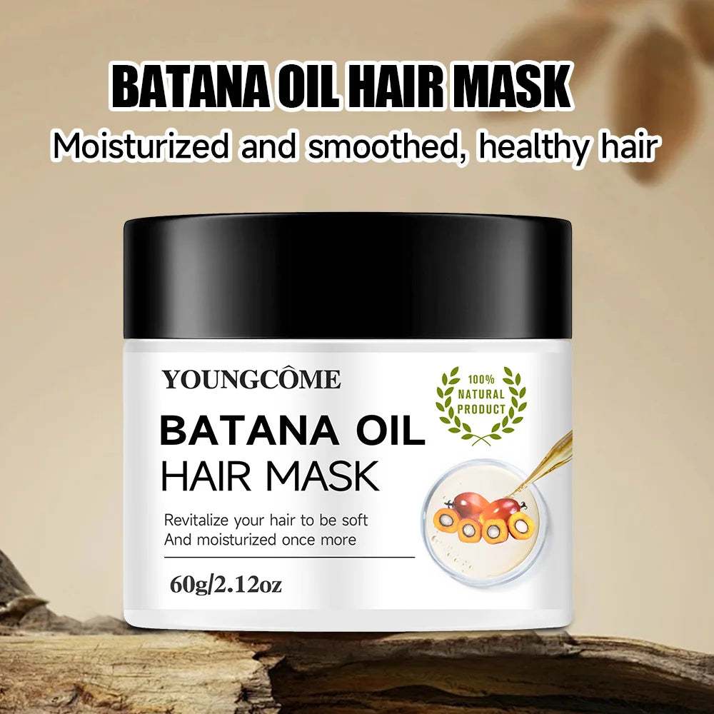 YOUNGCOME Batana Hair Mask – Frizz Control & Deep Moisture Hair Conditioning Mask Qst