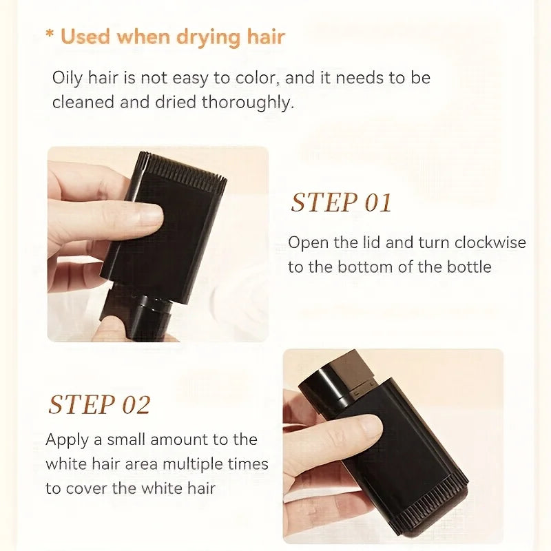 Qme Quick Hair Dye Stick | Permanent Coverage, 6 Colors, 20g Hair Dye Stick Qme