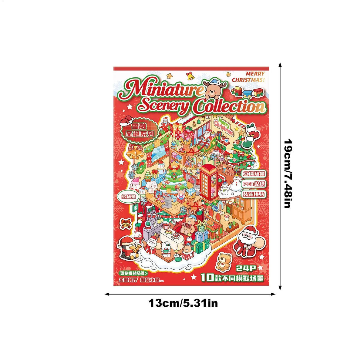Landscape Cartoon Stickers – Scrapbooking Decals for Kids Craft Sticker Book Qme