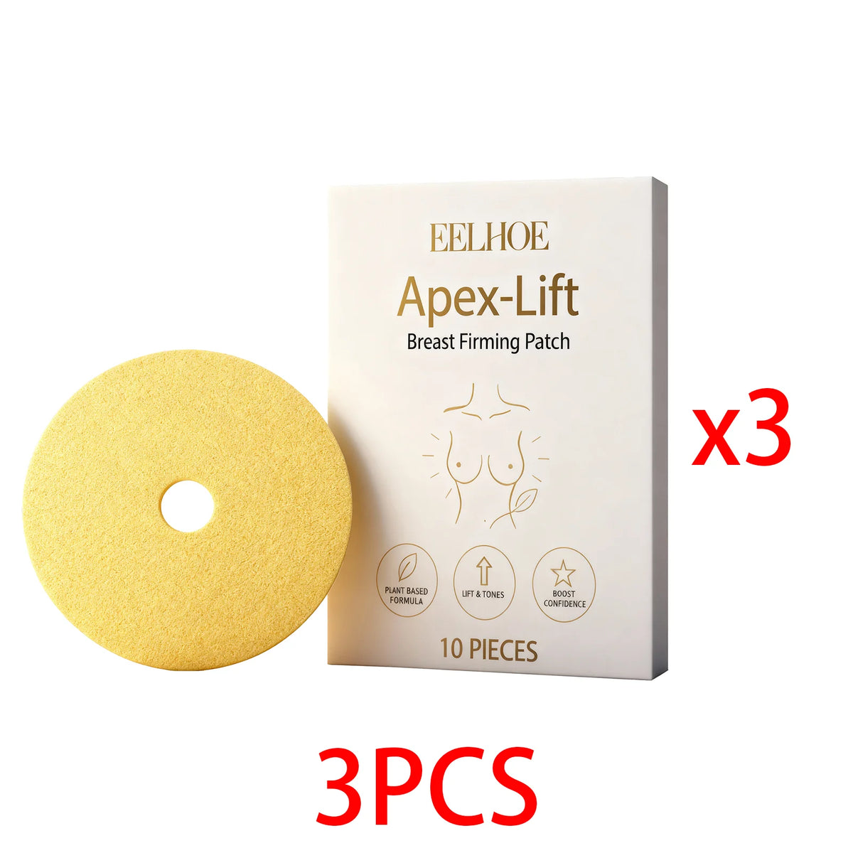 Collagen Chest Patches – Firming & Hydrating Décolleté Mask Chest Skin Patches Qst 3PCS
