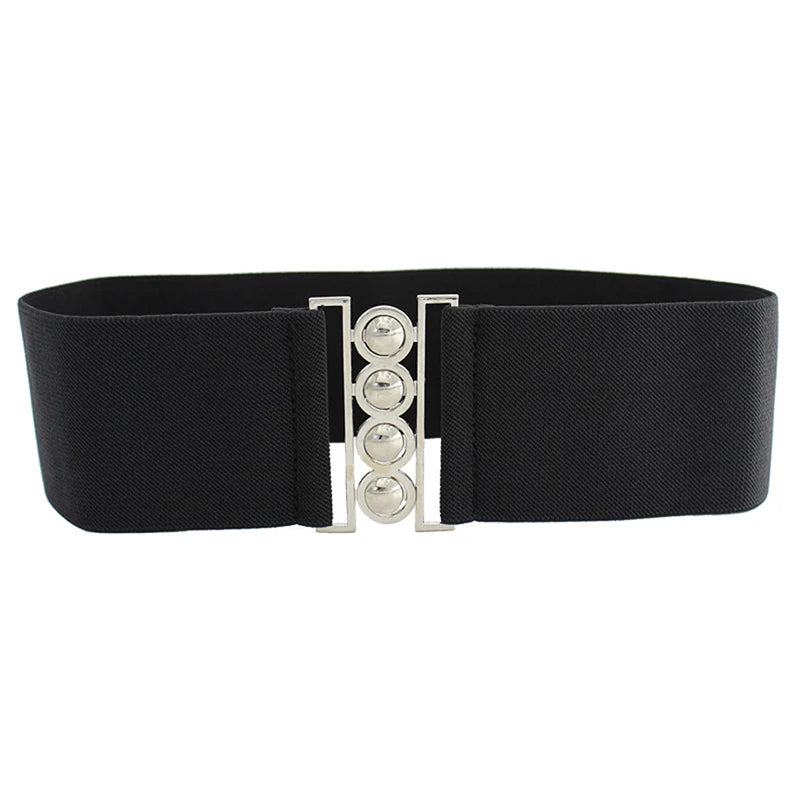 Women's Retro Elastic Wide Waistband Corset Belt | One Size Elastic Waistband Belt Qst