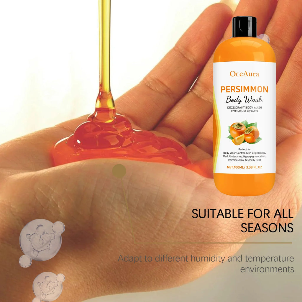 Persimmon Body Wash Gel – Gentle Cleansing & Moisturizing Moisturizing Body Wash Qme