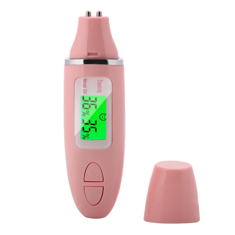 Portable Digital LCD Skin Moisture & Oil Analyzer Tester Skin Analyzer Tool Qme