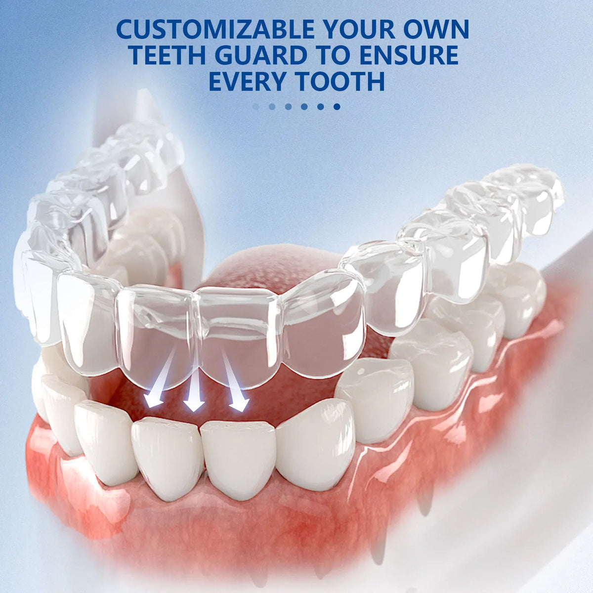 Moldable Night Guard & Whitening Tray 6-Pack | Boil & Bite Fit Dental Night Guard Qst