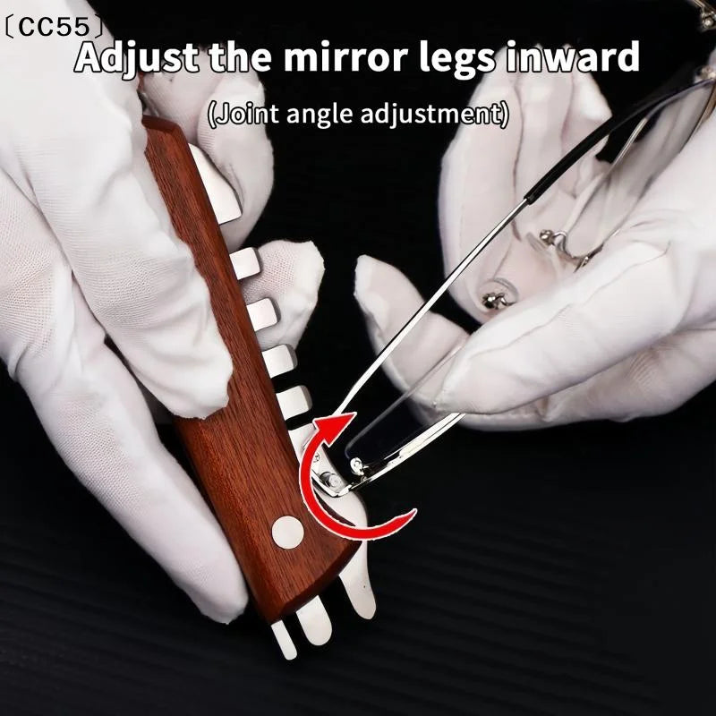 Glasses Frame Adjustment Tool – Temple Arm & Nose Pad Adjuster Eyeglass Repair Tool Qst