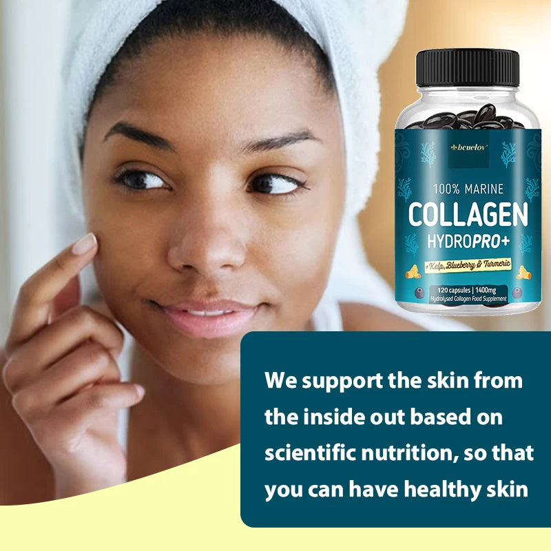 Marine Collagen Capsules – Skin, Hair & Nail Support Collagen Supplement Qst
