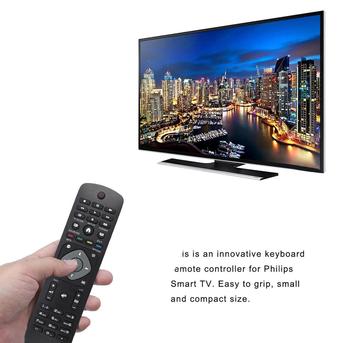 Universal Replacement Remote Control for Philips LCD LED TV TV Remote Control Qst