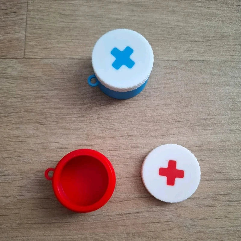 Mini Sliding Pill Case with Keychain | Portable Pill Holder Portable Pill Case Qme