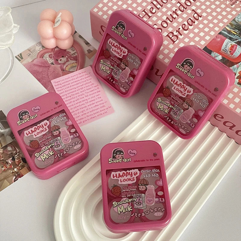 Cute Mini Contact Lens Case Travel Kit – Portable Storage Set Contact Lens Case Qst