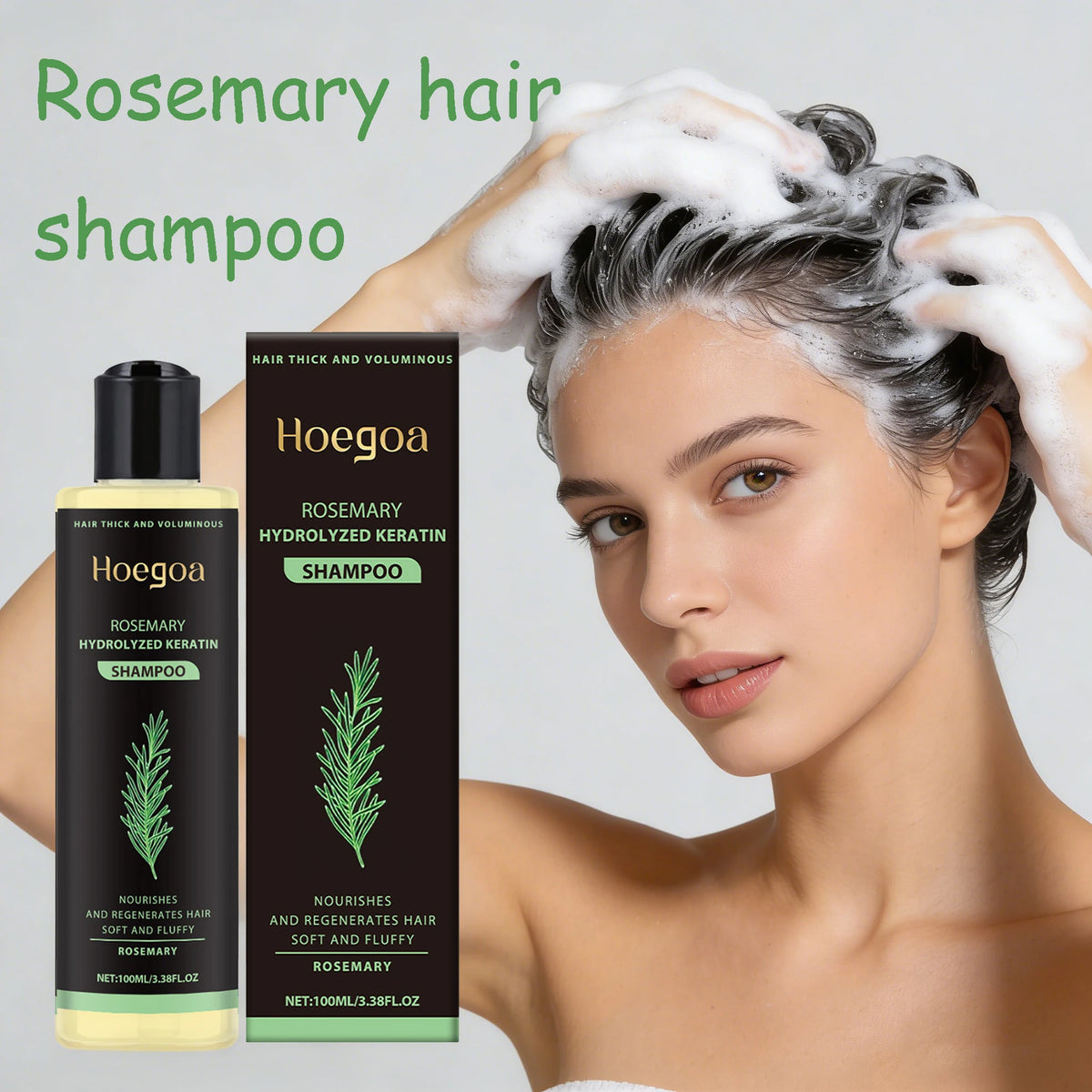 Hoegoa Rosemary Thickening Shampoo – Volumizing & Oil Control Thickening Shampoo Qst