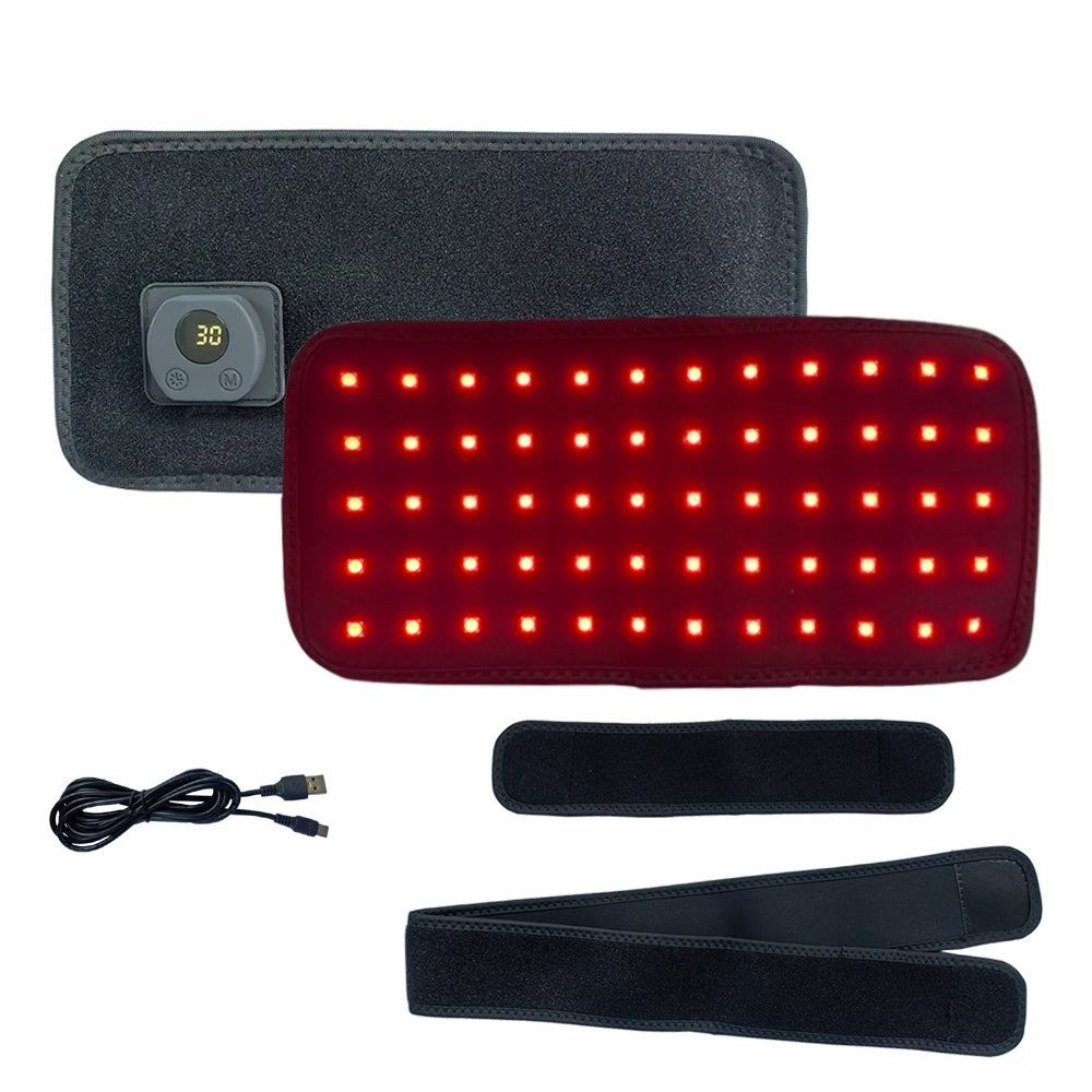 LED Red Light Therapy Belt 660nm 850nm – 60 LED Wrap Band Red Light Therapy Belt Qst