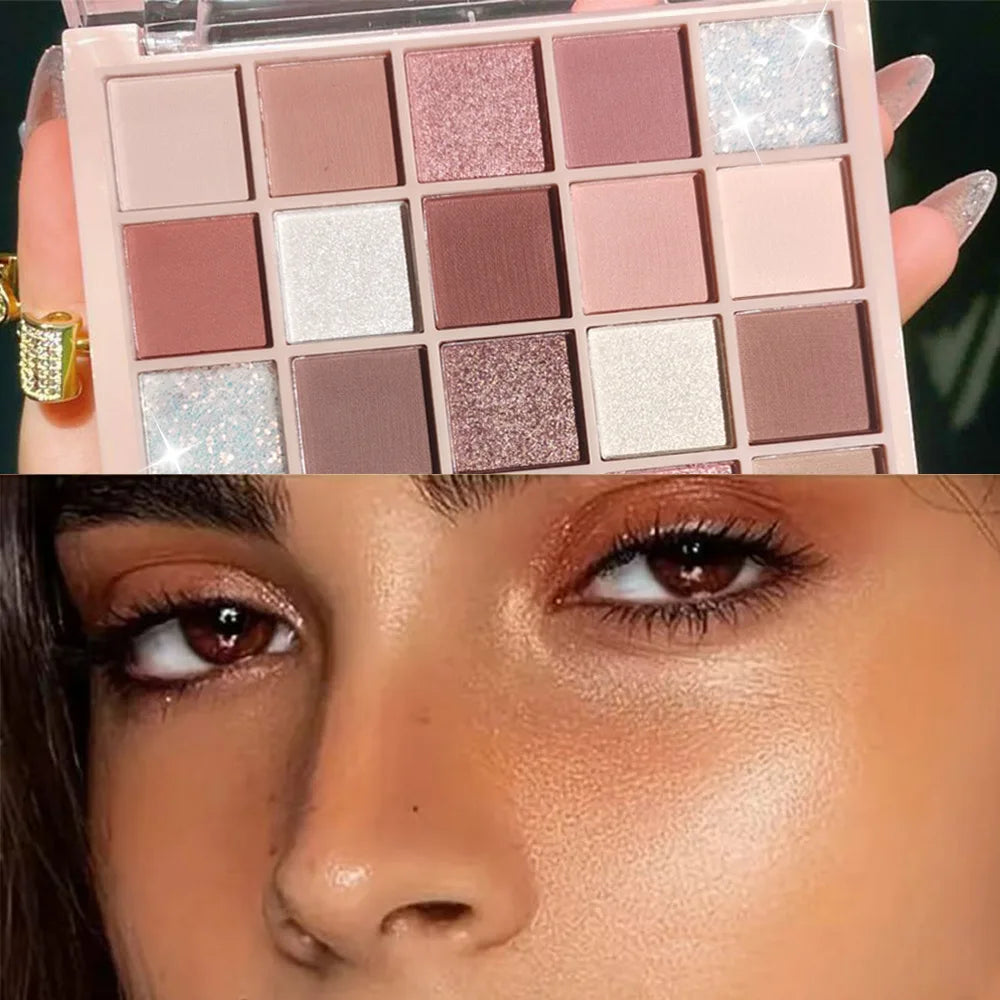 25-Color Eyeshadow Palette – Matte & Glitter, Waterproof Eyeshadow Palette Qme