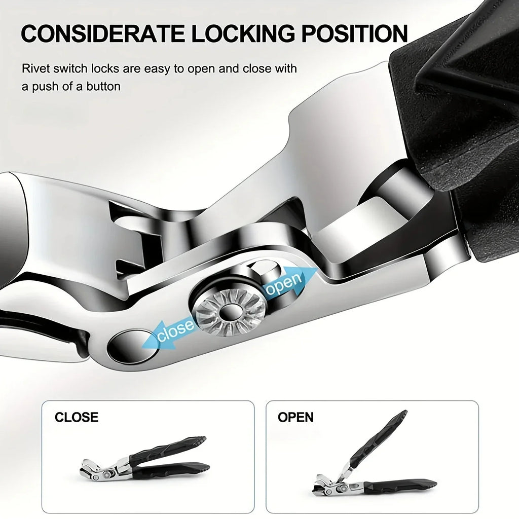 Ergonomic Angled Toenail Clipper for Thick Nails | Seniors Ergonomic Nail Clipper Qme