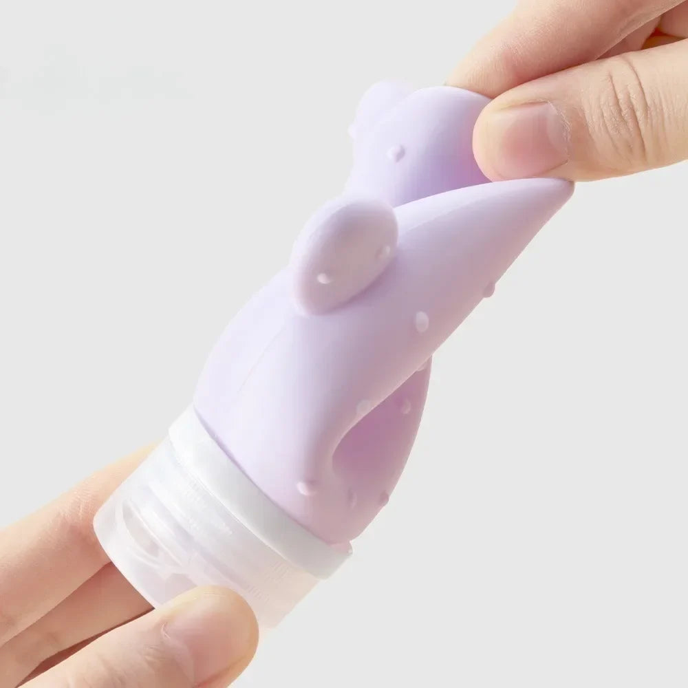 Silicone Travel Bottle Leakproof Refillable Squeeze Tube 90mL Travel Squeeze Bottle Qme