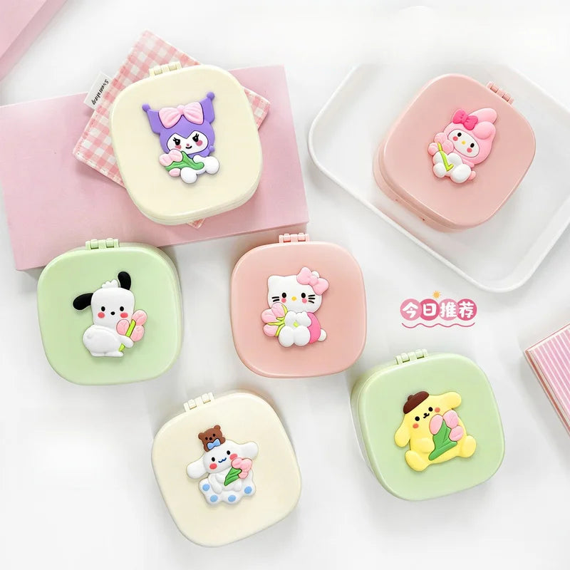 Hello Kitty Kuromi Portable Jewelry & Makeup Storage Box Jewelry Storage Box Qme