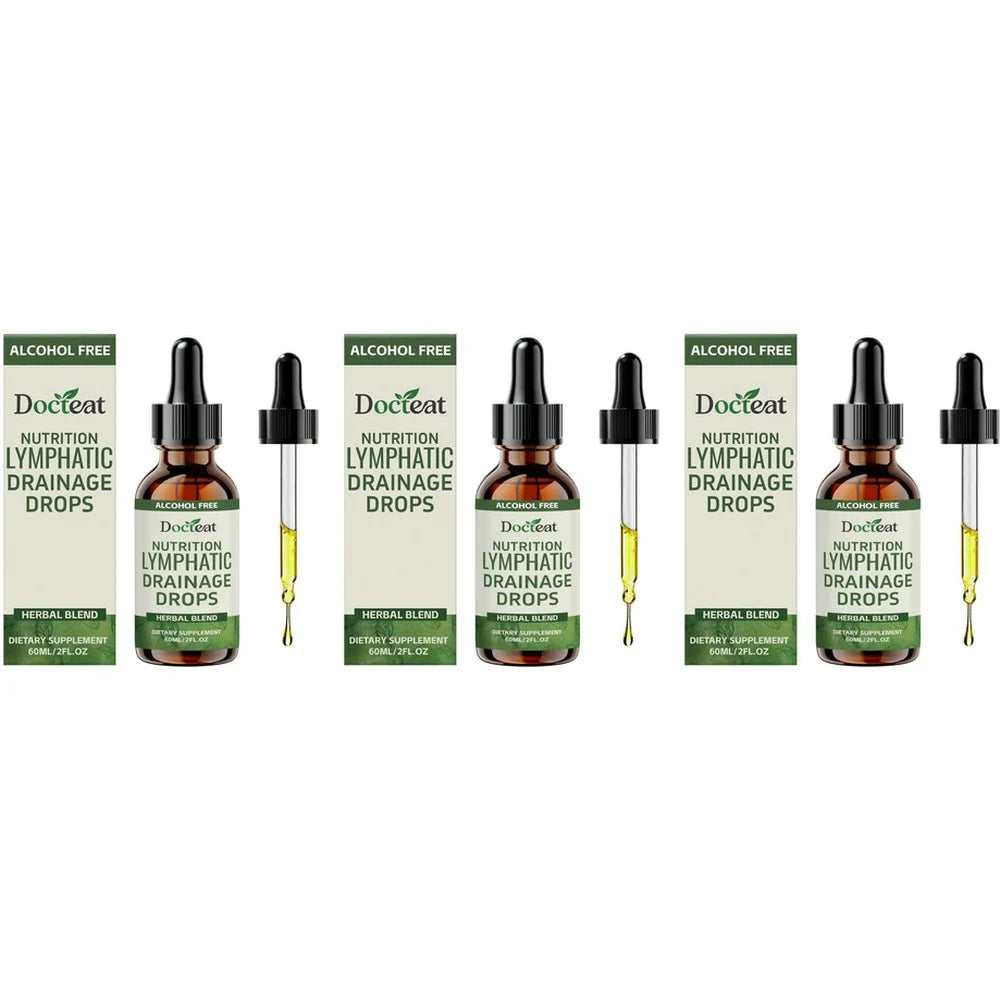 Docteat Herbal Drops – Milk Thistle, Dandelion & Green Tea 60ml Herbal Supplement Drops Qst 3 Bottles 180 ml