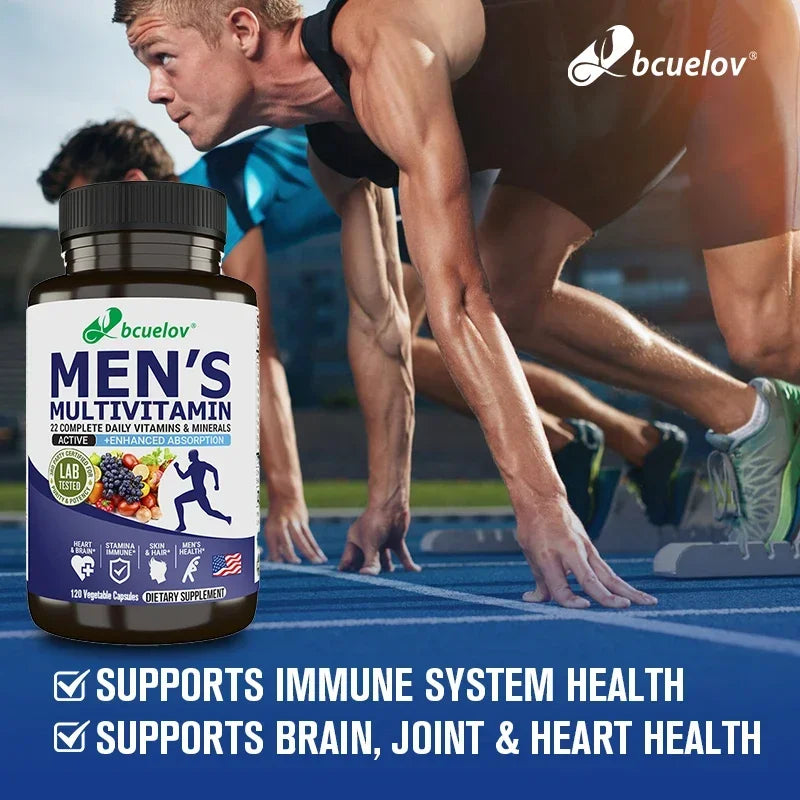 Men's Multivitamin Multimineral – 22 Vitamins A B C D E K Men's Multivitamin Qst