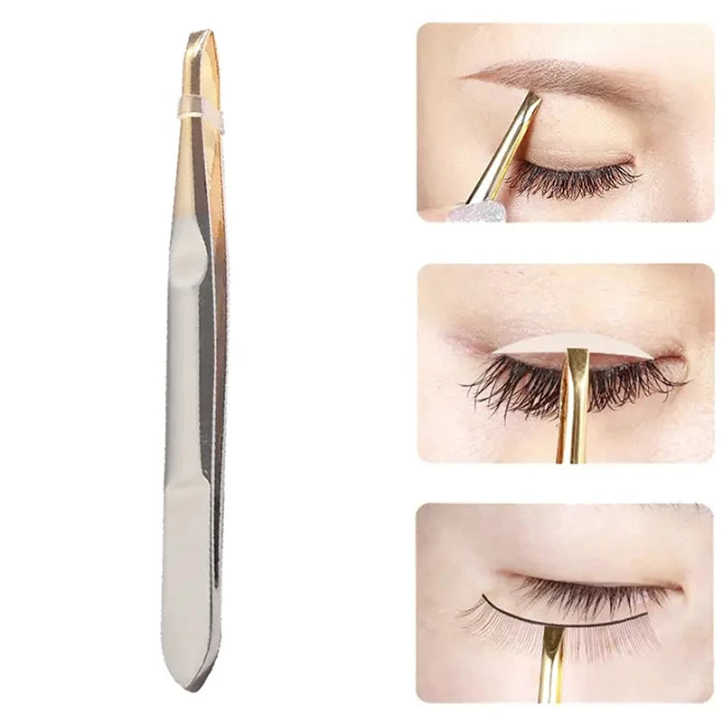 Stainless Steel Eyebrow Tweezers – Precision Makeup Tool Eyebrow Tweezers Qst