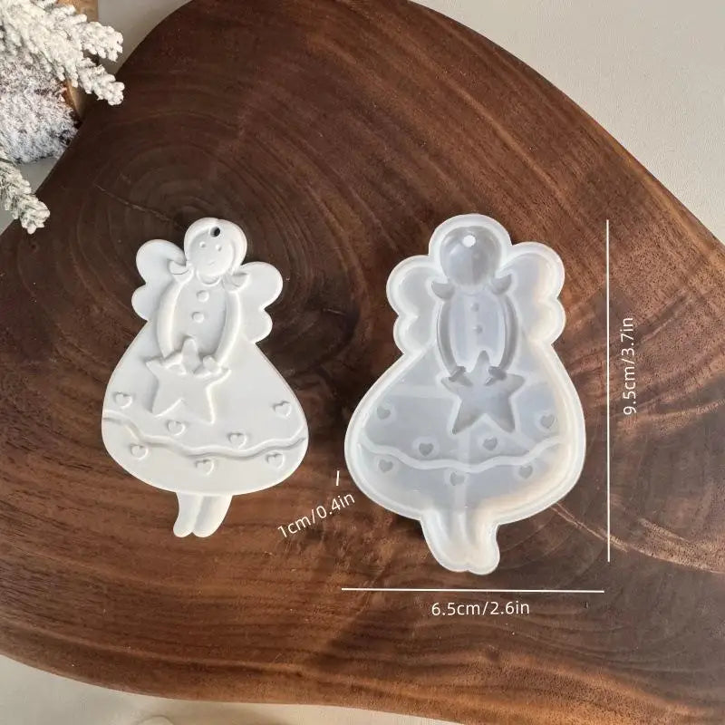 Christmas Ornament Silicone Mold – DIY Resin & Plaster Craft Craft Silicone Mold Qme A1